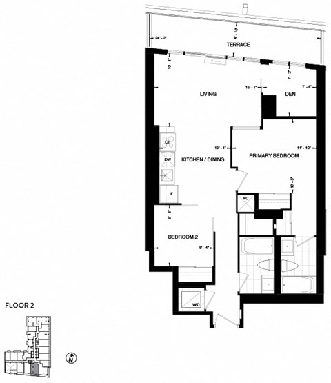 the floor plan of the residence